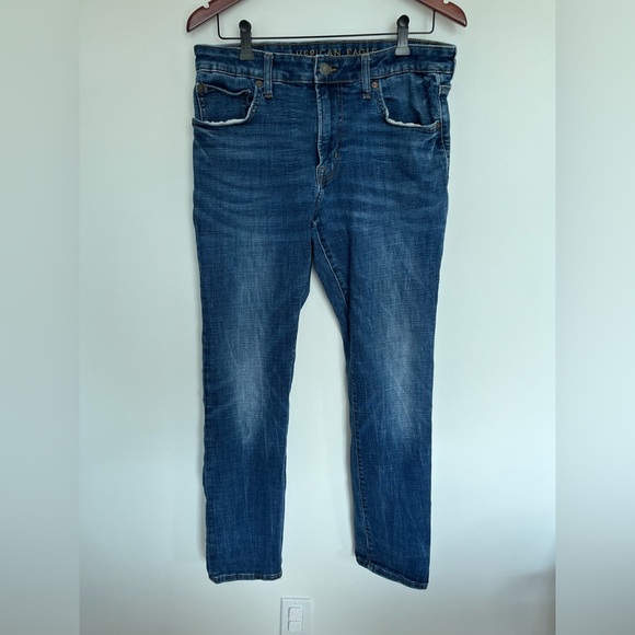 American eagle Classic Blue Denim Jeans size 34 - Picture 7 of 8